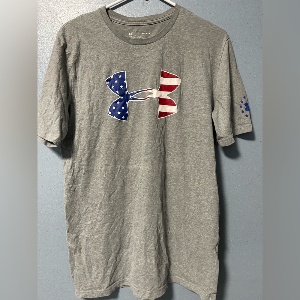Under armour tshirt usa flag logo